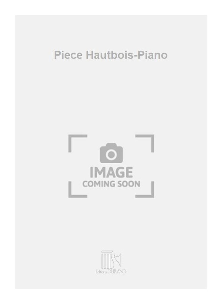 Piece Hautbois-Piano